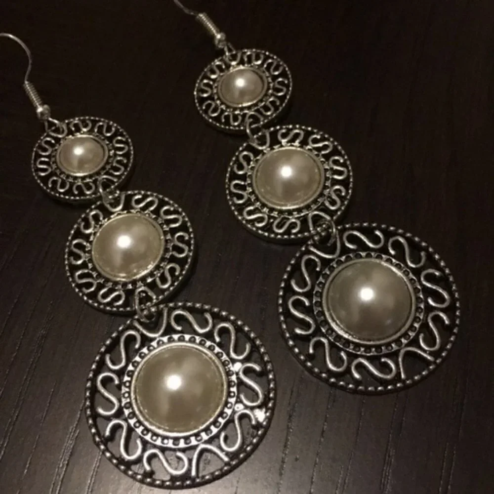 New Y2Kboho shell shape Gatsby drop festival vintage boho gypsy earrings
